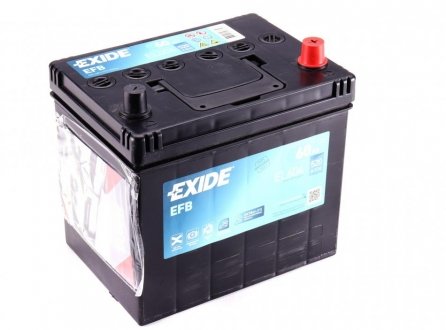 Аккумулятор Start-Stop EFB (232×173×225), 60Ач, 520А, R+ EXIDE EL604