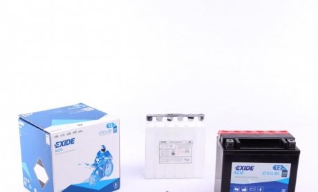 Стартерная батарея (аккумулятор) EXIDE ETX14-BS