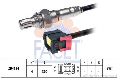 Датчик кисню (лямбда-зонд) Mercedes Benz W204/212/213/221/222 M157/276/278 1 FACET 108175