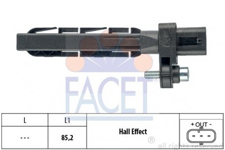 1.953.758 Датчик коленвала FACET 9.0758