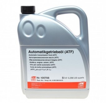 Масло трансмиссионное ATF 5л FEBI BILSTEIN 100708