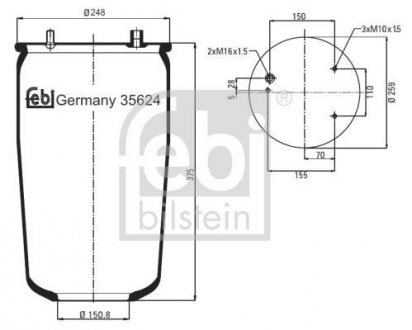 Автозапчастина FEBI BILSTEIN 35624