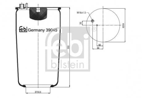 Автозапчастина FEBI BILSTEIN 39045