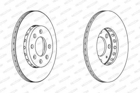 Диск гальмівний FERODO DDF1161C