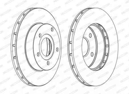 Диск гальмівний FERODO DDF1169C