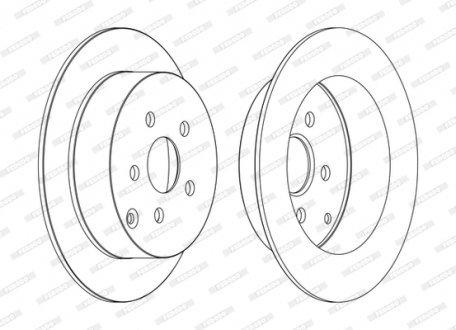 Диск тормозной FERODO DDF1485C