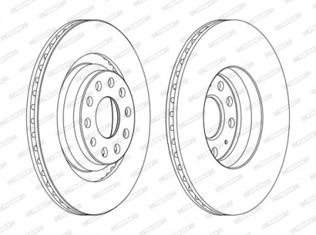 Тормозной диск FERODO DDF1503C