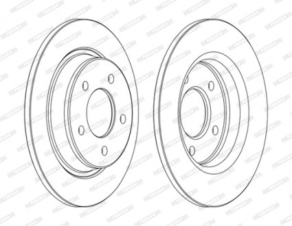 Диск тормозной FERODO DDF1546C