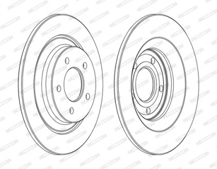 Диск тормозной FERODO DDF1547C