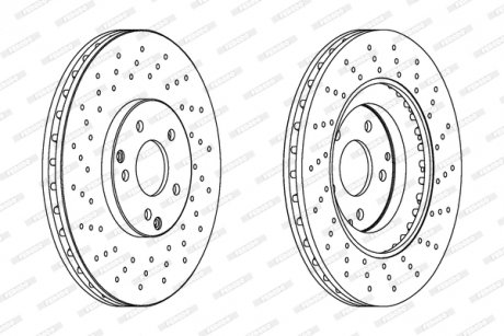 Диск гальмівний FERODO DDF1582C-1