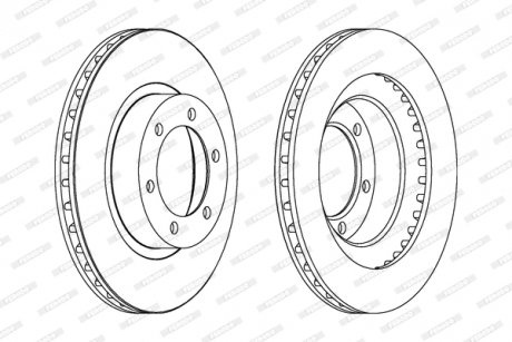 Тормозной диск FERODO DDF1594C