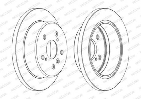 Диск тормозной FERODO DDF1598C