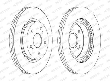 Тормозной диск FERODO DDF1635C