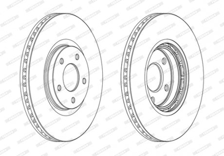 Диск тормозной FERODO DDF1724C