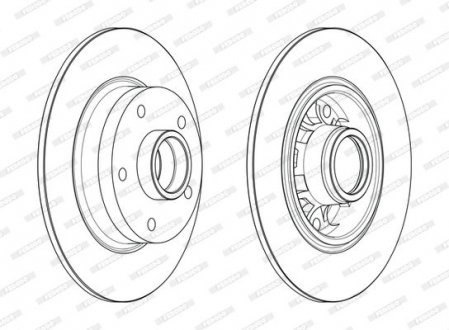Гальмівний диск FERODO DDF1730-1 (фото 1)