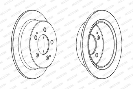 Диск гальмівний FERODO DDF1753C