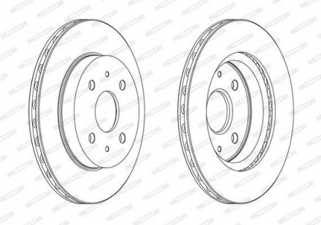 Диск тормозной FERODO DDF1774C