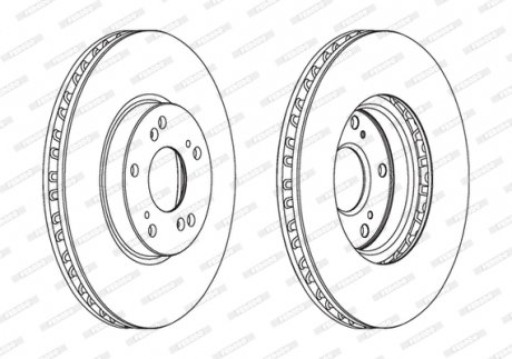 Тормозной диск FERODO DDF1775C