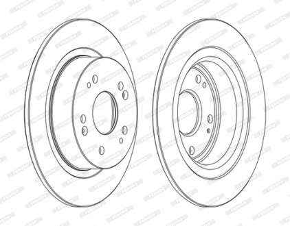 Тормозной диск FERODO DDF1776C