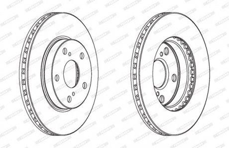 Гальмівний диск FERODO DDF1789C