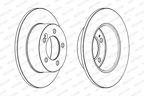 Тормозной диск FERODO DDF1976C (фото 1)