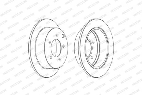 Диск гальмівний FERODO DDF1986C (фото 1)