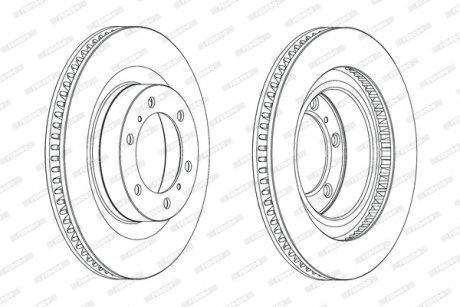 Тормозной диск FERODO DDF2093C-1