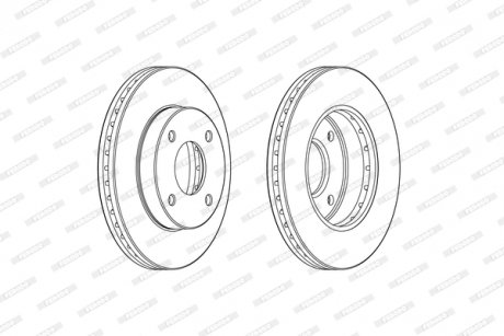 Гальмівний диск FERODO DDF2134C