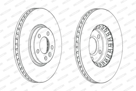 Диск гальмівний FERODO DDF2182C-1