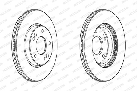 Диск тормозной FERODO DDF2187C