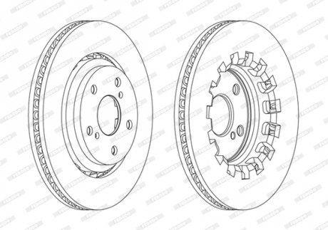 Диск тормозной FERODO DDF2268C