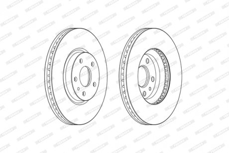 Гальмівний диск FERODO DDF2337C