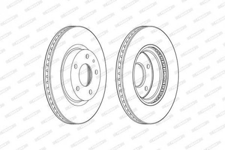 Диск тормозной FERODO DDF2465C