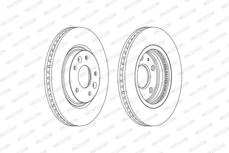 Диск тормозной FERODO DDF2466C