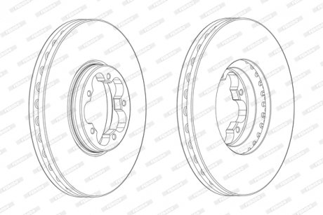 Диск гальмівний FERODO DDF2470-1