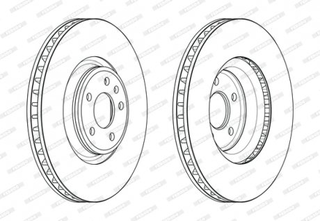 Диск гальмівний FERODO DDF2598C-1 (фото 1)