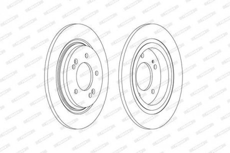 Диск тормозной FERODO DDF2604C