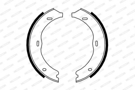 Тормозные колодки барабанные FERODO FSB4003