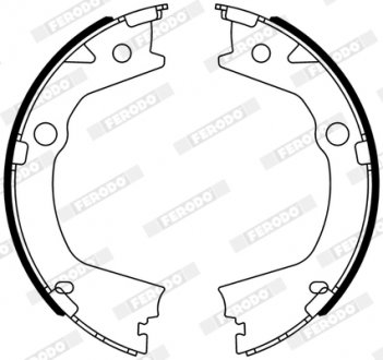 Колодки тормозные барабанные FERODO FSB4318