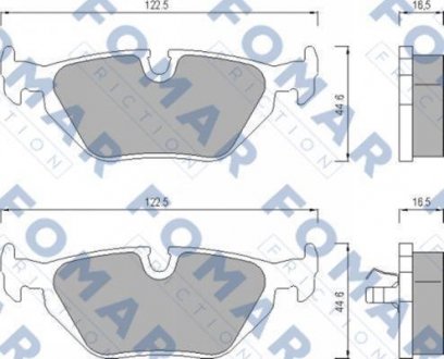 Колодки гальмівні дискові FOMAR FO 469881