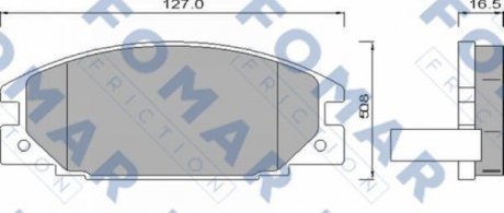 Колодки тормозные дисковые FOMAR FO 486681