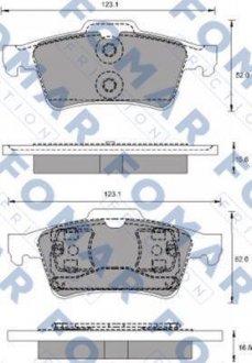 Колодки тормозные дисковые FOMAR FO 686781