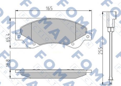 Колодки тормозные дисковые FOMAR FO 925181