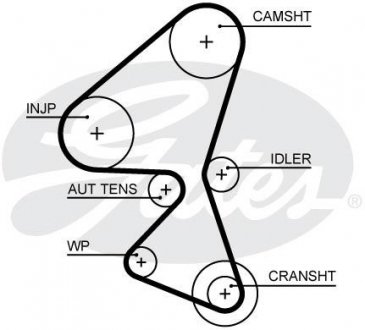 Ремінь ГРМ Gates 5688XS