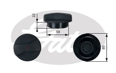 Крышка радиатора Gates RC245