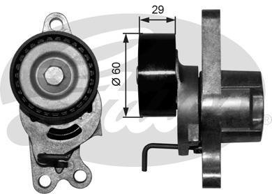 Роликовый модуль натяжителя ремня Gates T39055