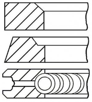 Комплект кілець на поршень GOETZE 08-182700-00