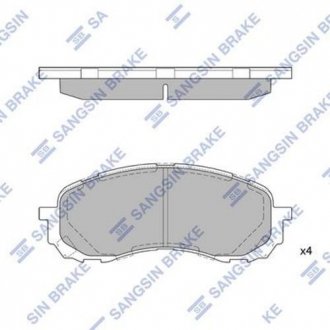 Тормозные колодки Hi-Q (SANGSIN) SB SP1629