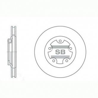 Шт. Тормозной диск Hi-Q (SANGSIN) SD1029