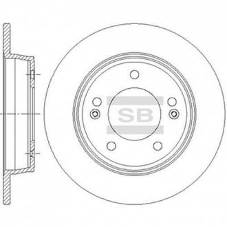 Тормозной диск Hi-Q (SANGSIN) SD1085